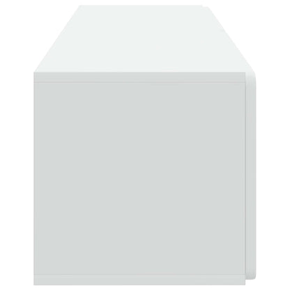 vidaXL Wall-Mounted TV Cabinet 98 x 31 x 30 cm White Engineered Wood 6