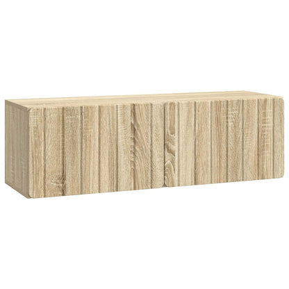 vidaXL Wall-Mounted TV Cabinet 98 x 31 x 30 cm Sonoma Oak 2