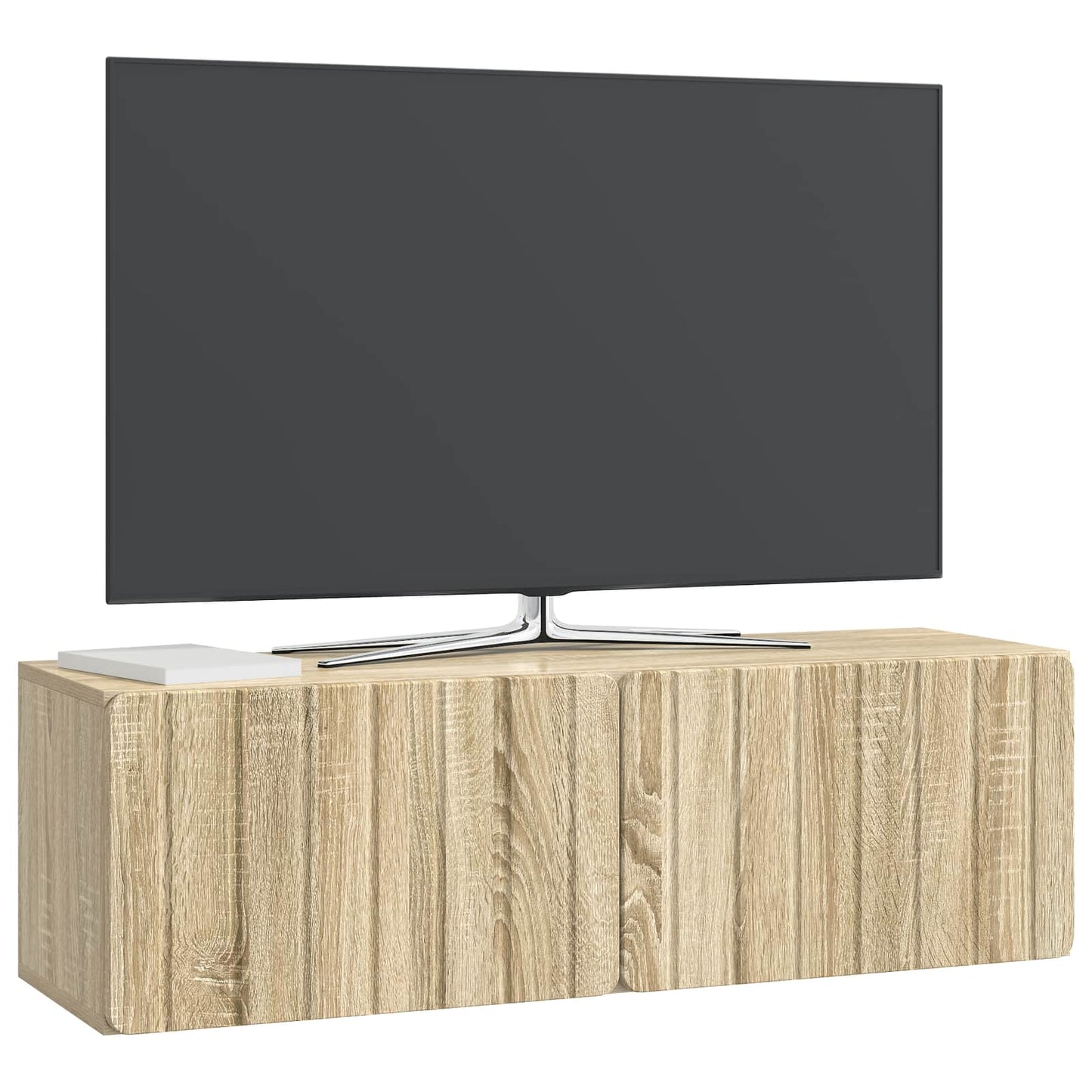 vidaXL Wall-Mounted TV Cabinet 98 x 31 x 30 cm Sonoma Oak 3