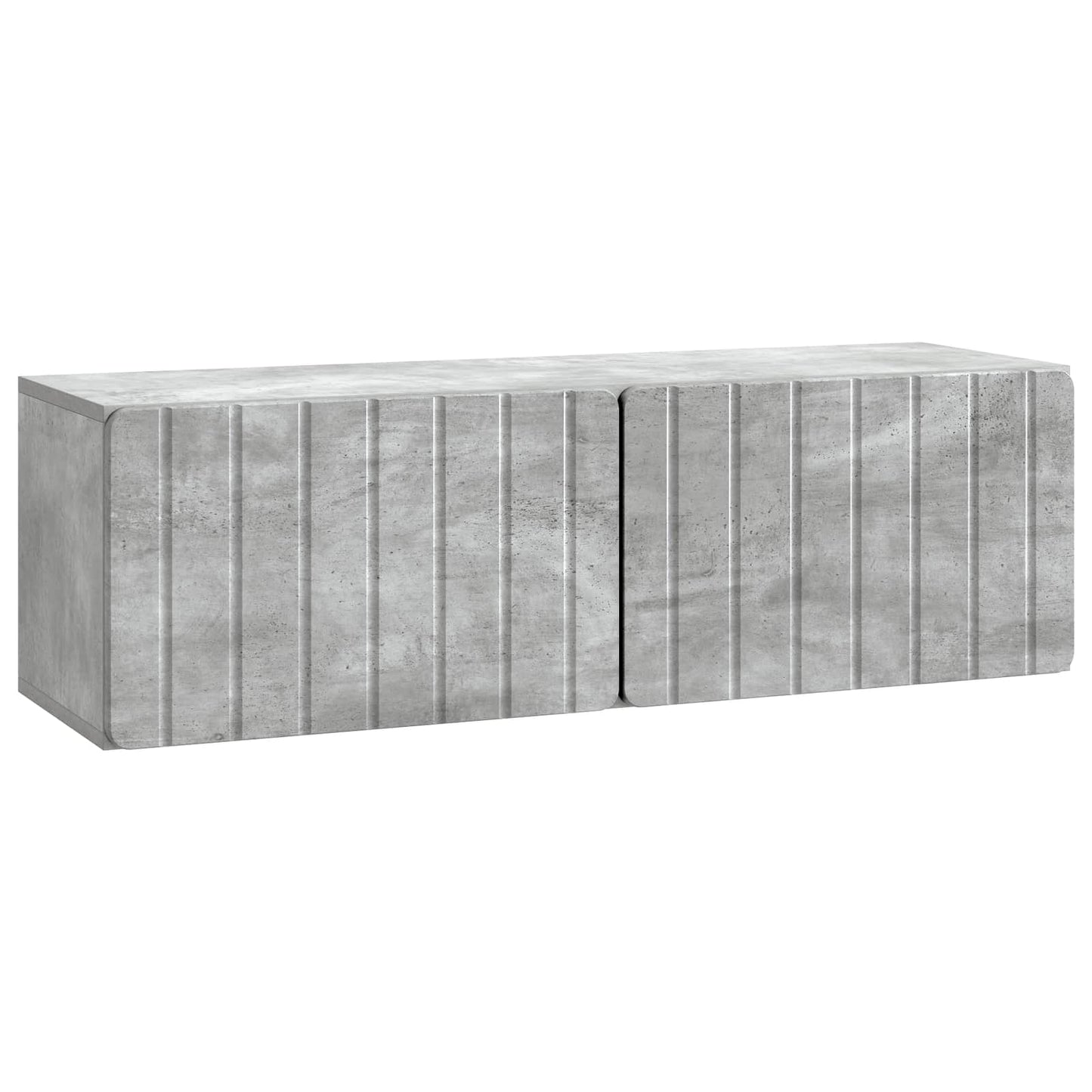 vidaXL Wall-Mounted TV Cabinet 98 x 31 x 30 cm Concrete Grey 2