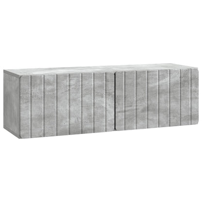vidaXL Wall-Mounted TV Cabinet 98 x 31 x 30 cm Concrete Grey 2