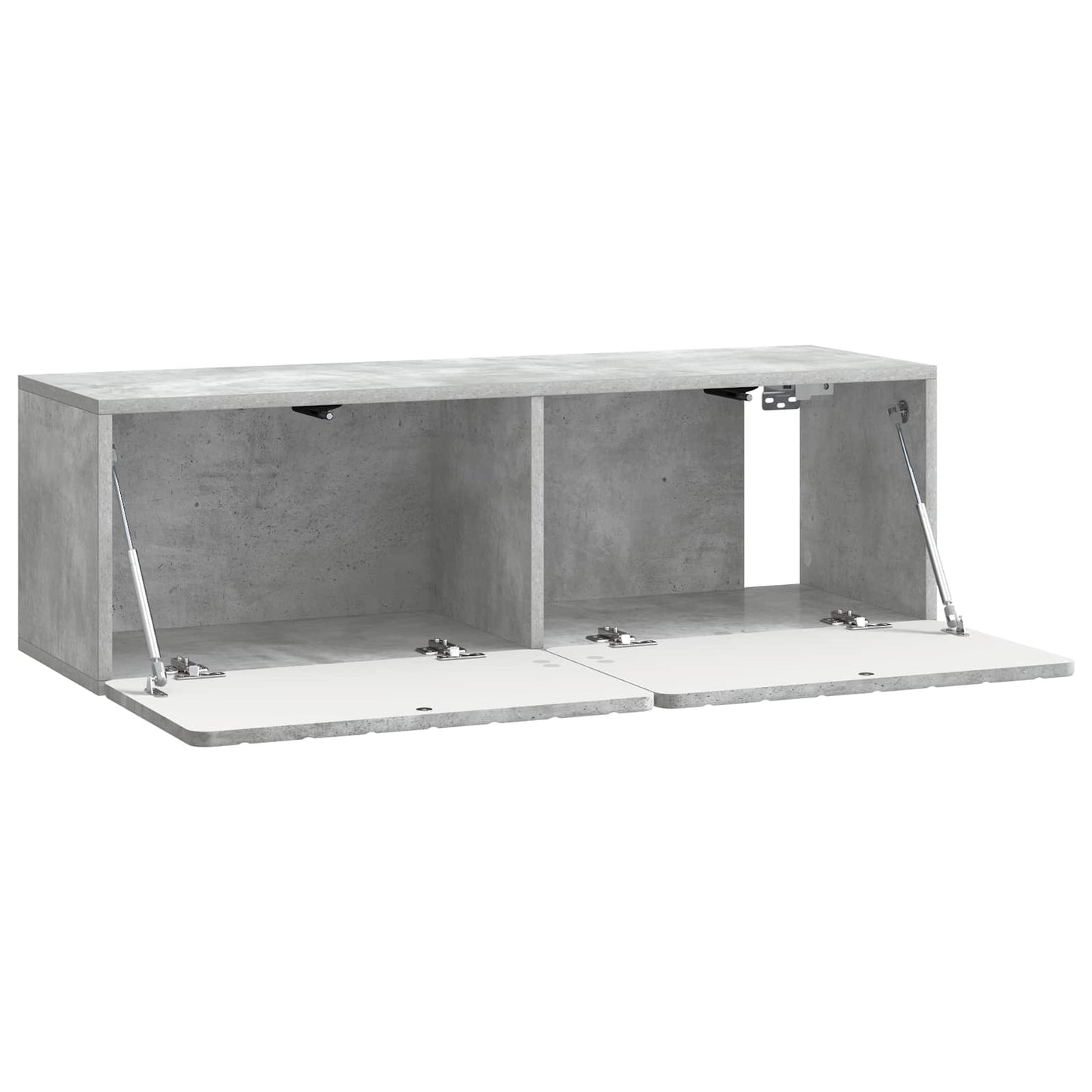 vidaXL Wall-Mounted TV Cabinet 98 x 31 x 30 cm Concrete Grey 5