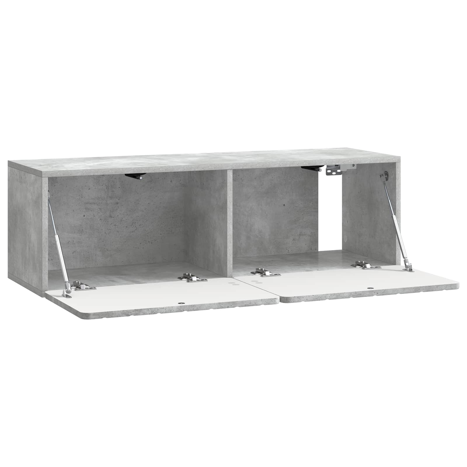 vidaXL Wall-Mounted TV Cabinet 98 x 31 x 30 cm Concrete Grey 5