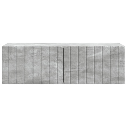 vidaXL Wall-Mounted TV Cabinet 98 x 31 x 30 cm Concrete Grey 6