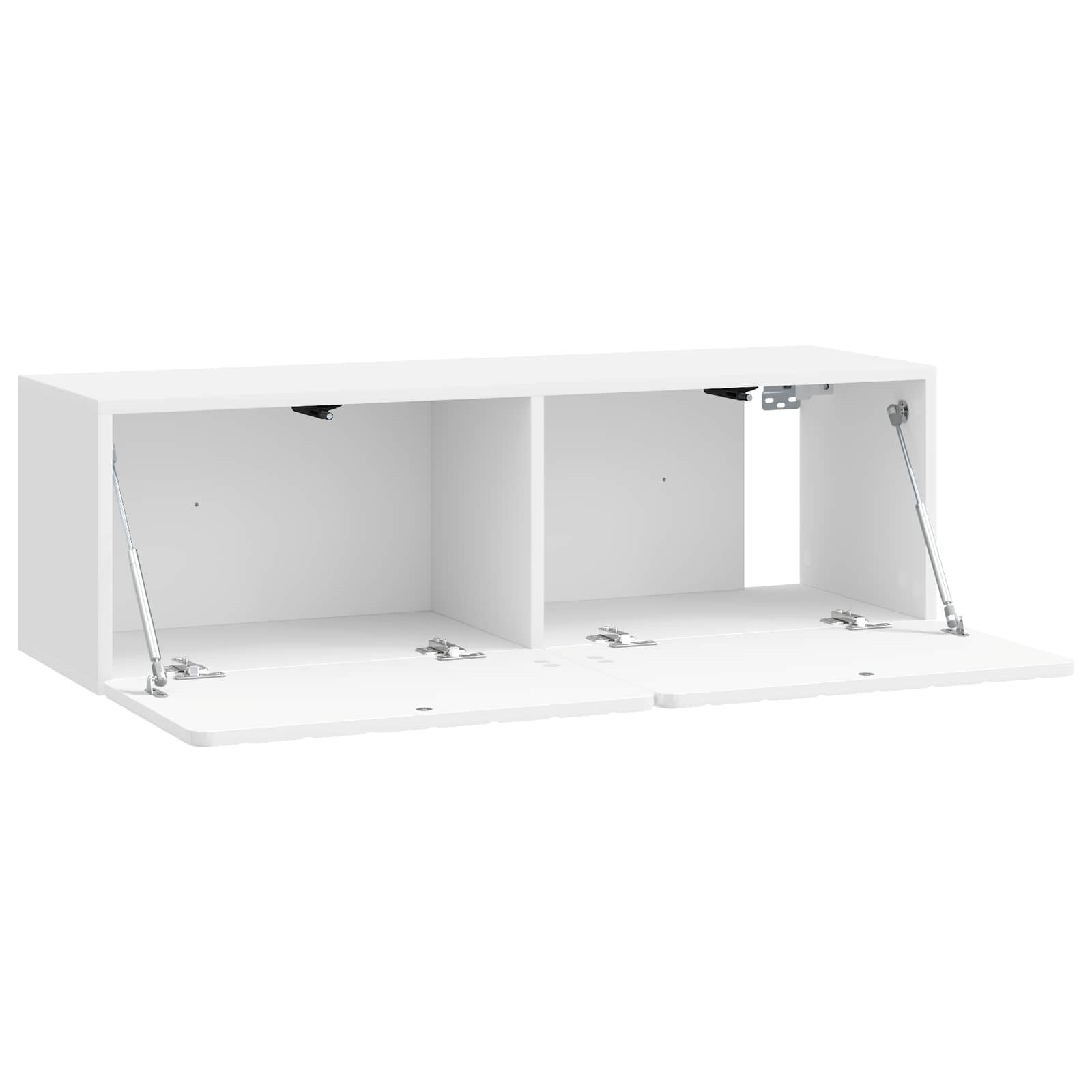vidaXL Wall-Mounted TV Cabinet 98 x 31 x 30 cm High Gloss White 5
