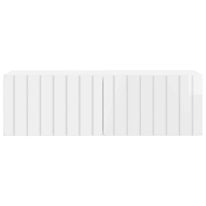 vidaXL Wall-Mounted TV Cabinet 98 x 31 x 30 cm High Gloss White 6
