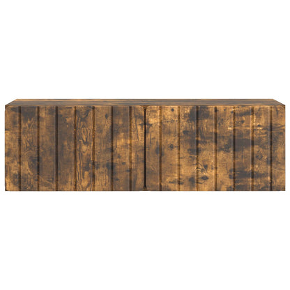 vidaXL Wall-Mounted TV Cabinet 98 x 31 x 30 cm Smoked Oak 6