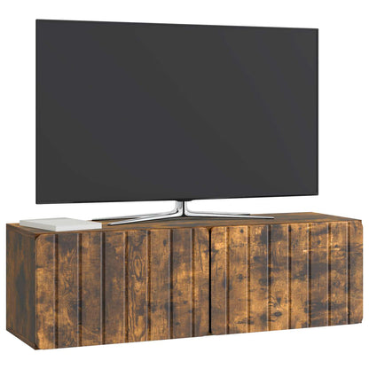 vidaXL Wall-Mounted TV Cabinet 98 x 31 x 30 cm Smoked Oak 3