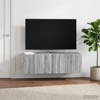 vidaXL Wall-Mounted TV Cabinet 98 x 31 x 30 cm Grey Sonoma 1
