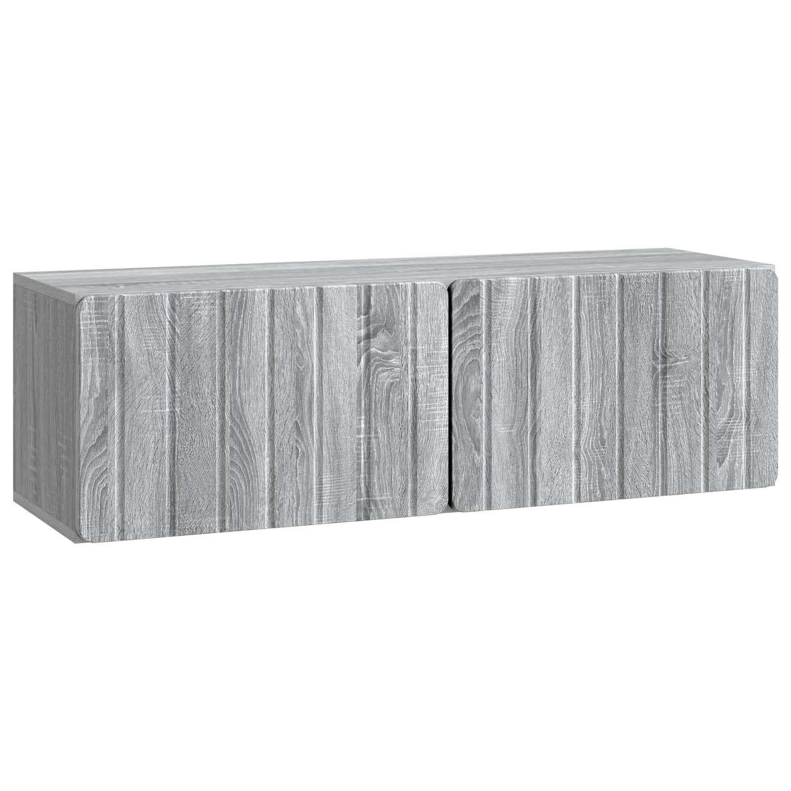 vidaXL Wall-Mounted TV Cabinet 98 x 31 x 30 cm Grey Sonoma 2