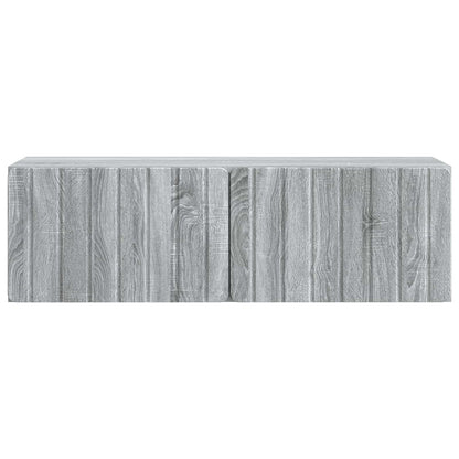 vidaXL Wall-Mounted TV Cabinet 98 x 31 x 30 cm Grey Sonoma 6