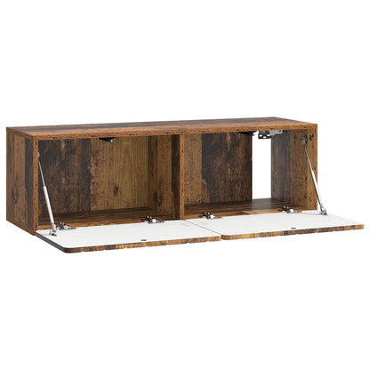 vidaXL Wall-Mounted TV Cabinet 98 x 31 x 30 cm Old Wood 5