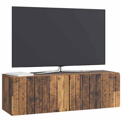 vidaXL Wall-Mounted TV Cabinet 98 x 31 x 30 cm Old Wood 3