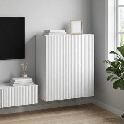 vidaXL Wall-Mounted Cabinet 59 x 31 x 60 cm Engineered Wood White 1