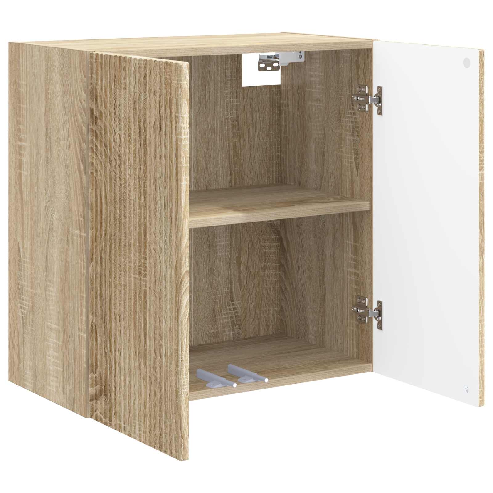 vidaXL Wall-Mounted Cabinet 59 x 31 x 60 cm Engineered Wood Sonoma Oak 3