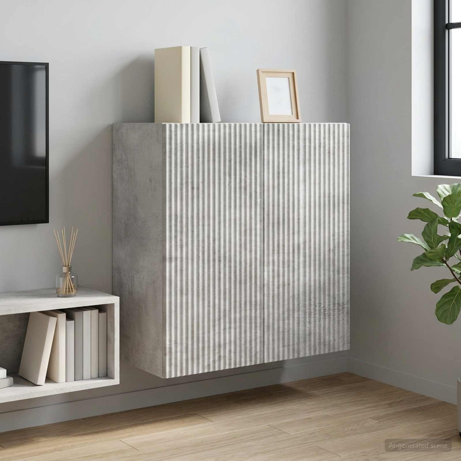 vidaXL Wall-Mounted Cabinet 59 x 31 x 60 cm Engineered Wood 1
