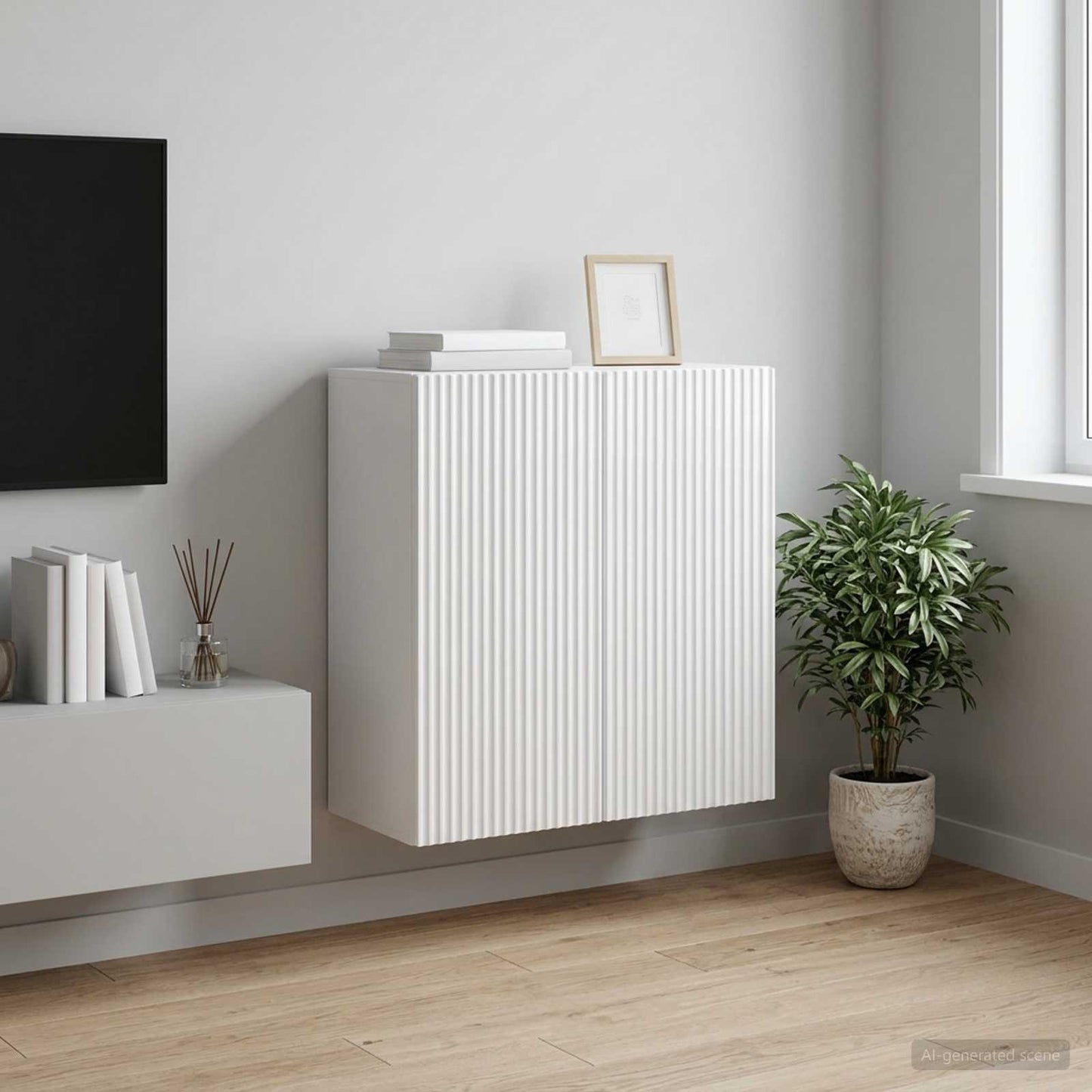 vidaXL Wall-Mounted Cabinet 59 x 31 x 60 cm Engineered Wood 1