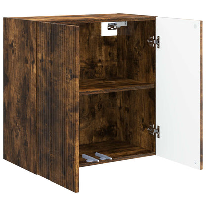 vidaXL Wall-Mounted Cabinet 59 x 31 x 60 cm Engineered Wood Smoked Oak 3
