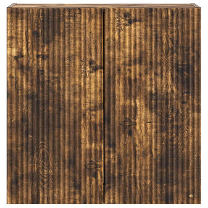 vidaXL Wall-Mounted Cabinet 59 x 31 x 60 cm Engineered Wood Smoked Oak 4