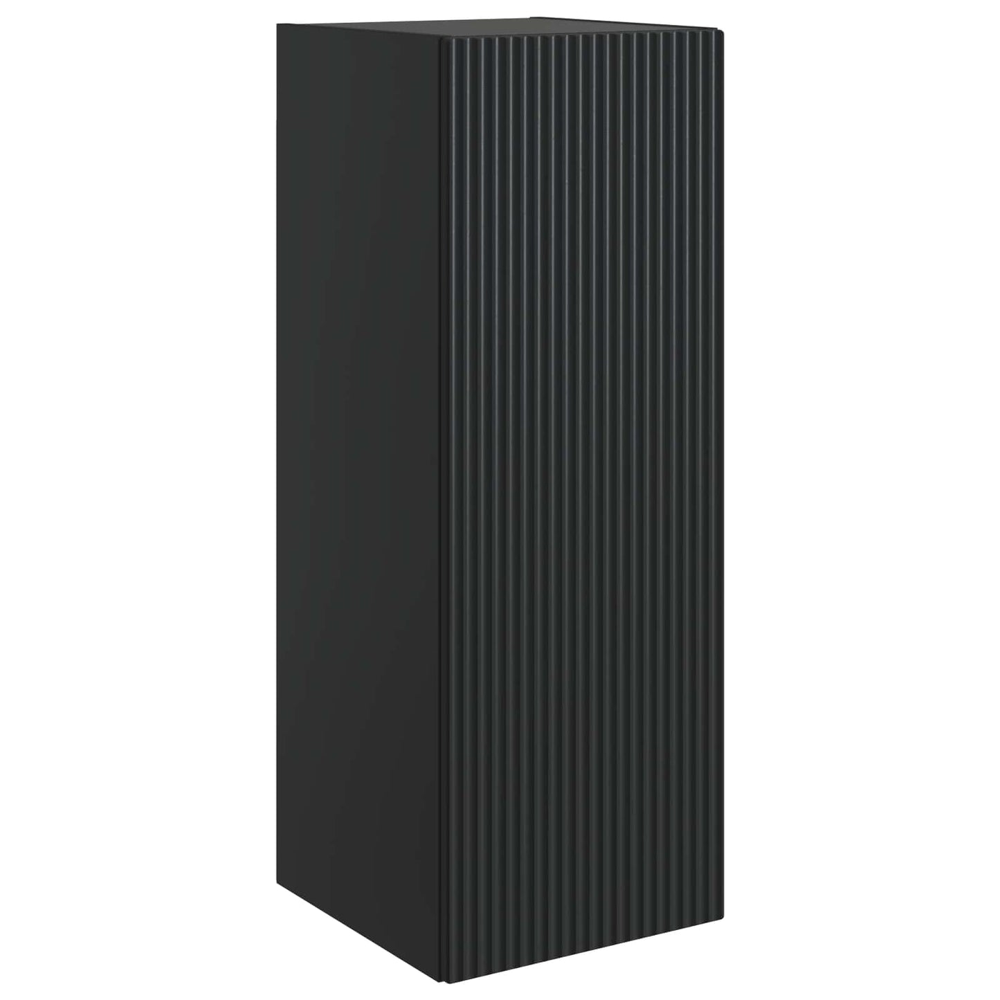 vidaXL Wall-Mounted Cabinet 33 x 34.5 x 90 cm Engineered Wood Black 2