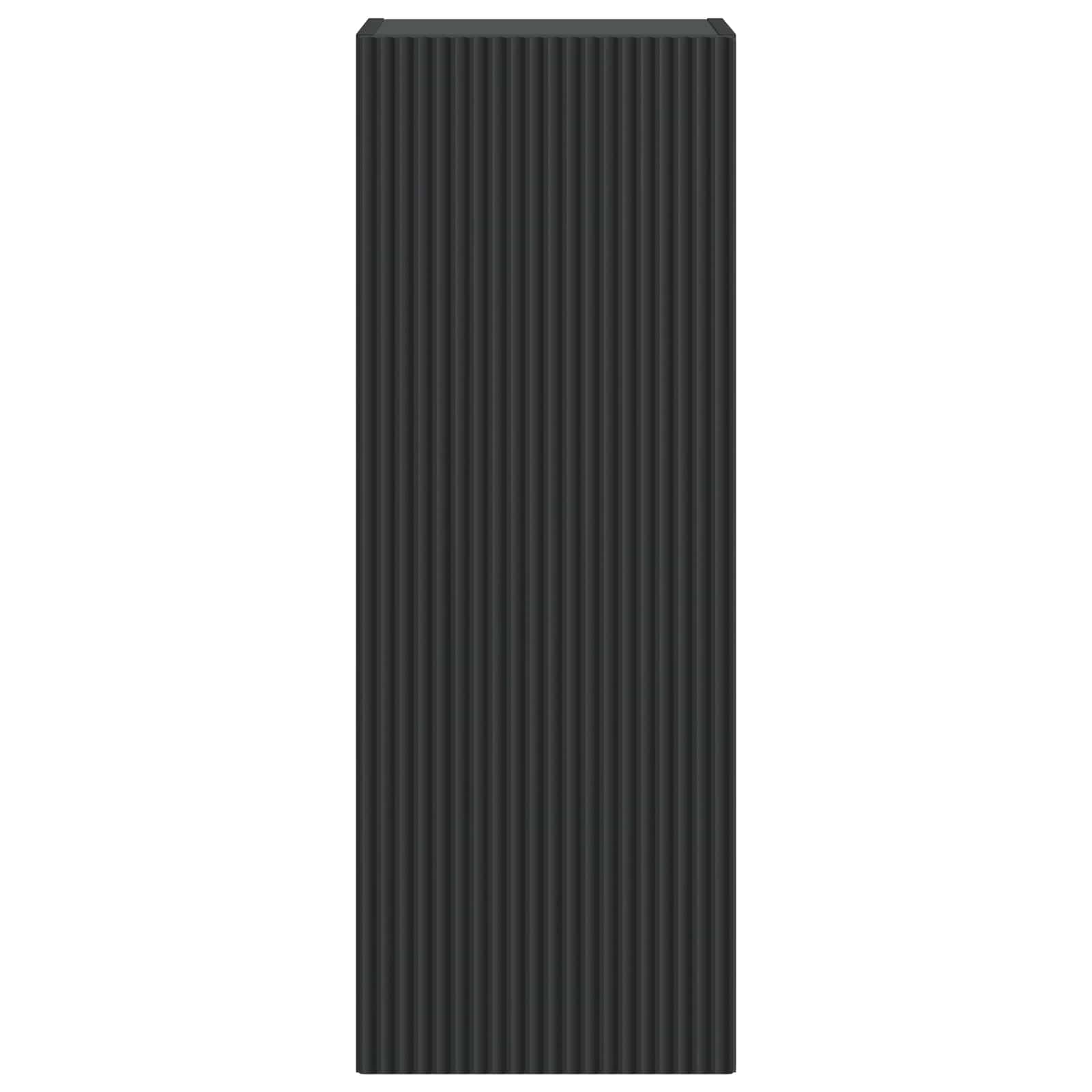 vidaXL Wall-Mounted Cabinet 33 x 34.5 x 90 cm Engineered Wood Black 4