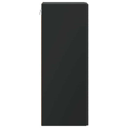 vidaXL Wall-Mounted Cabinet 33 x 34.5 x 90 cm Engineered Wood Black 5