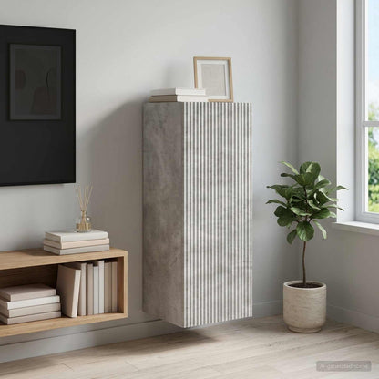 vidaXL Wall-Mounted Cabinet 33 x 34.5 x 90 cm Engineered Wood 1