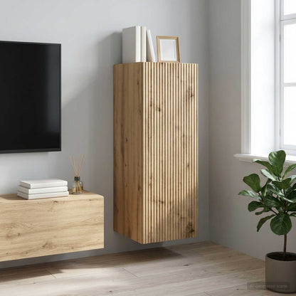 vidaXL Wall-Mounted Cabinet 33 x 34.5 x 90 cm Engineered Wood 1