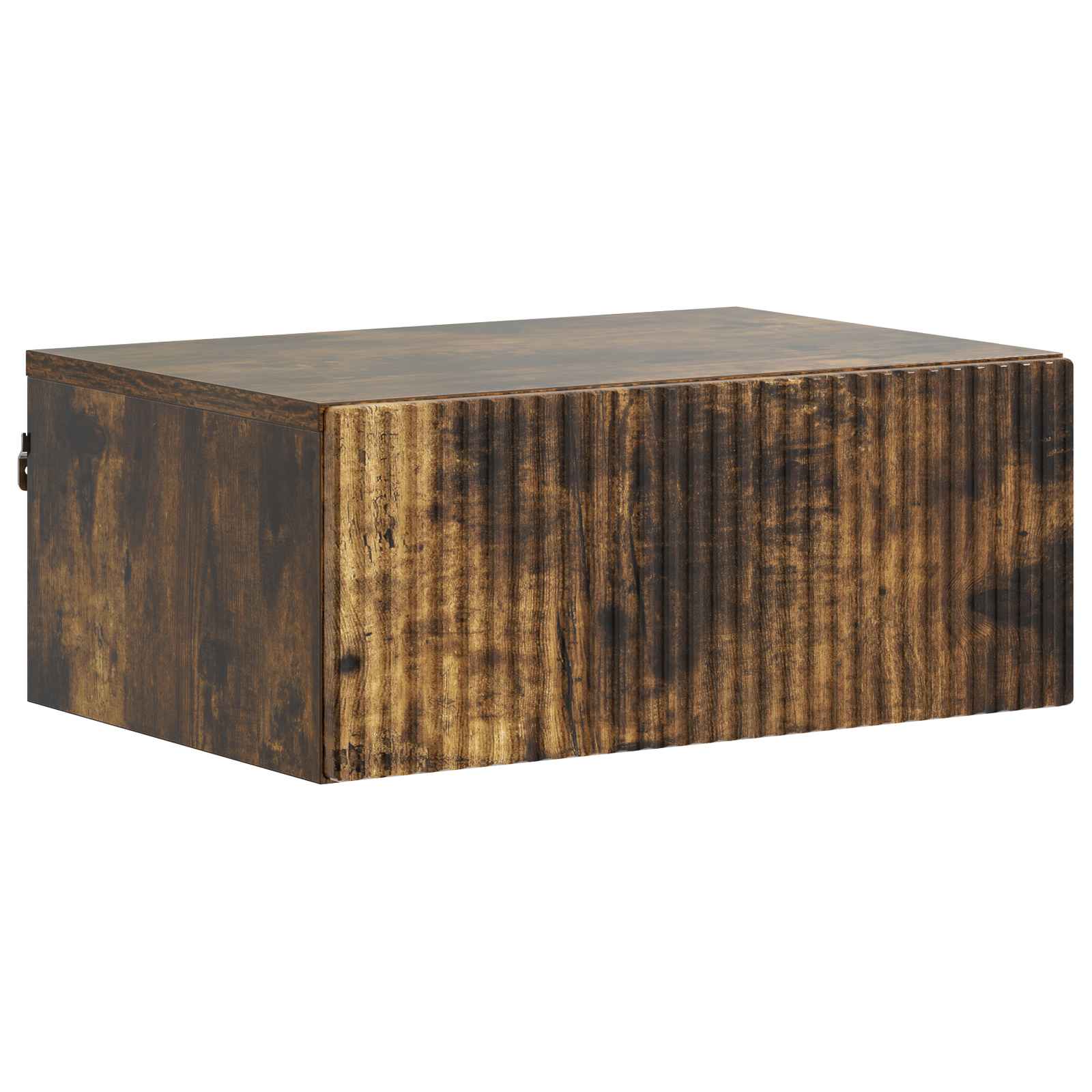 vidaXL Wall-Mounted Bedside Cabinet 2 pcs Smoked Oak 49 x 34.5 x 20 cm 5