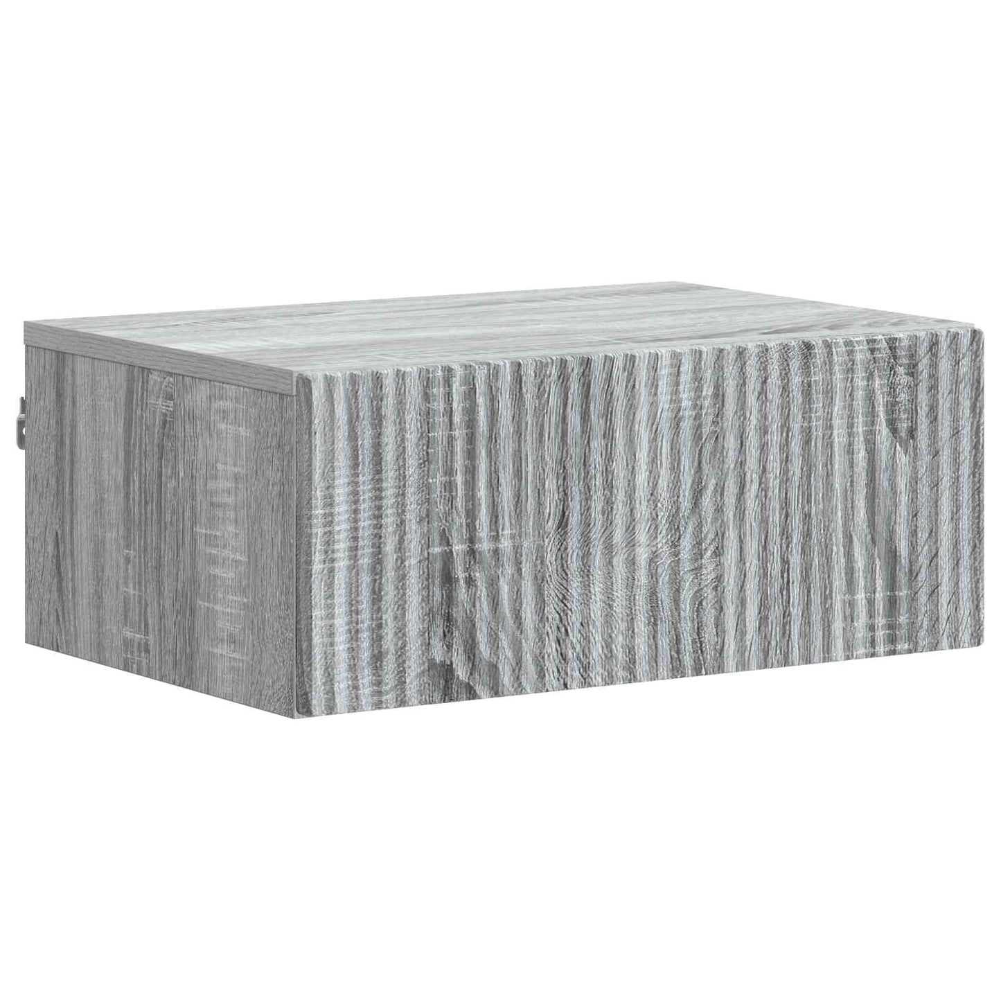 vidaXL Wall-Mounted Bedside Cabinet 2 pcs Grey Sonoma 5