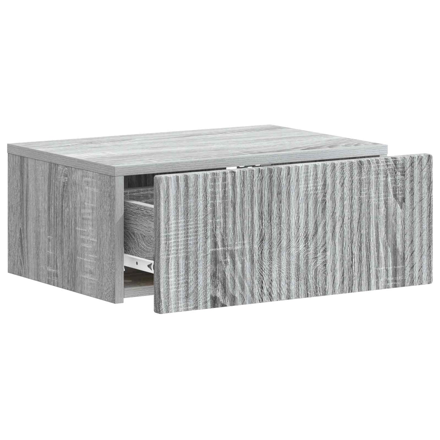 vidaXL Wall-Mounted Bedside Cabinet 2 pcs Grey Sonoma 6