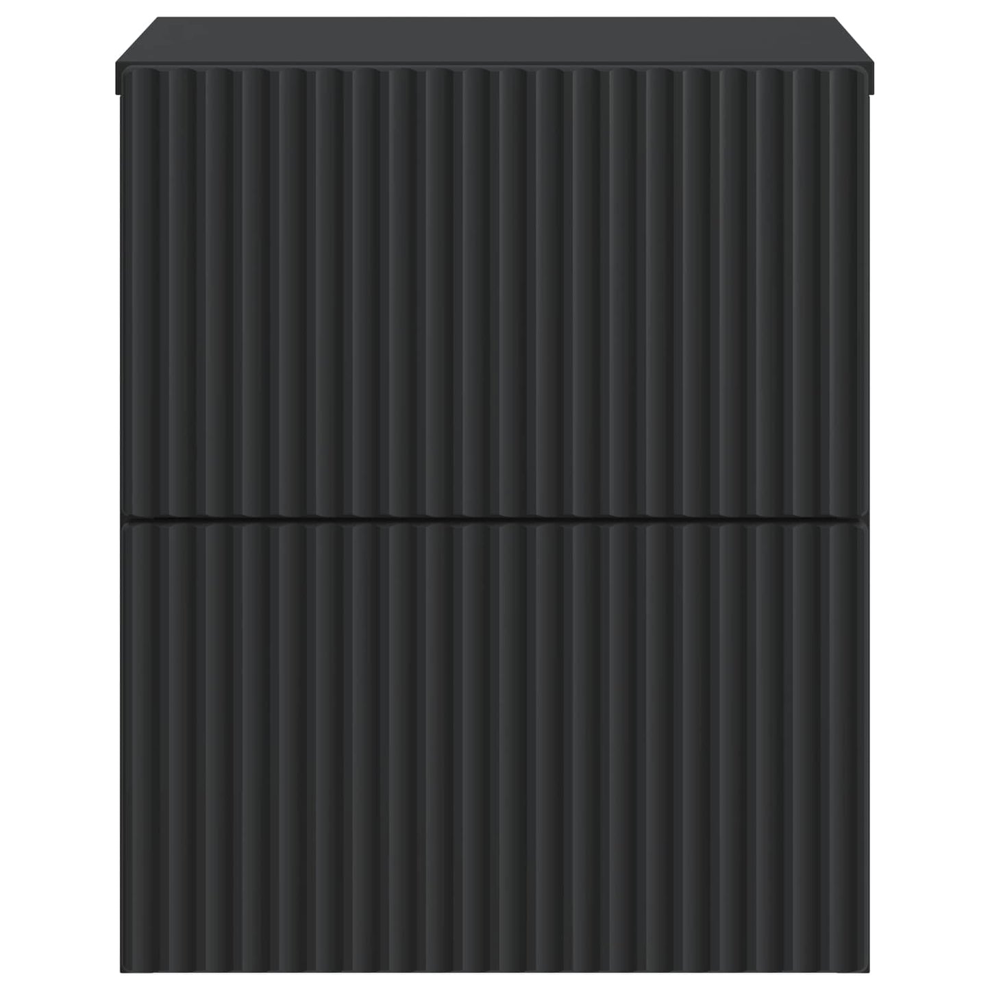 vidaXL Wall-Mounted Bedside Cabinet Black 33 x 34.5 x 40 cm 5