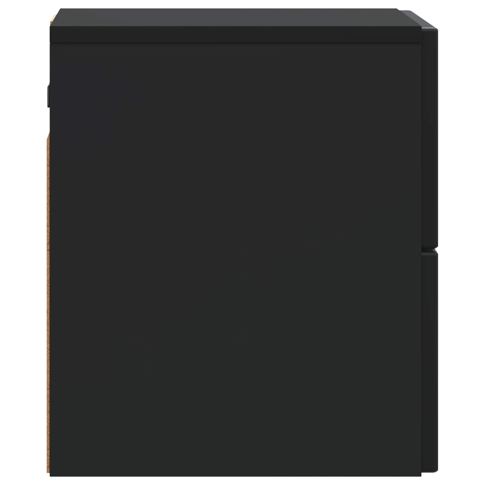 vidaXL Wall-Mounted Bedside Cabinet Black 33 x 34.5 x 40 cm 6