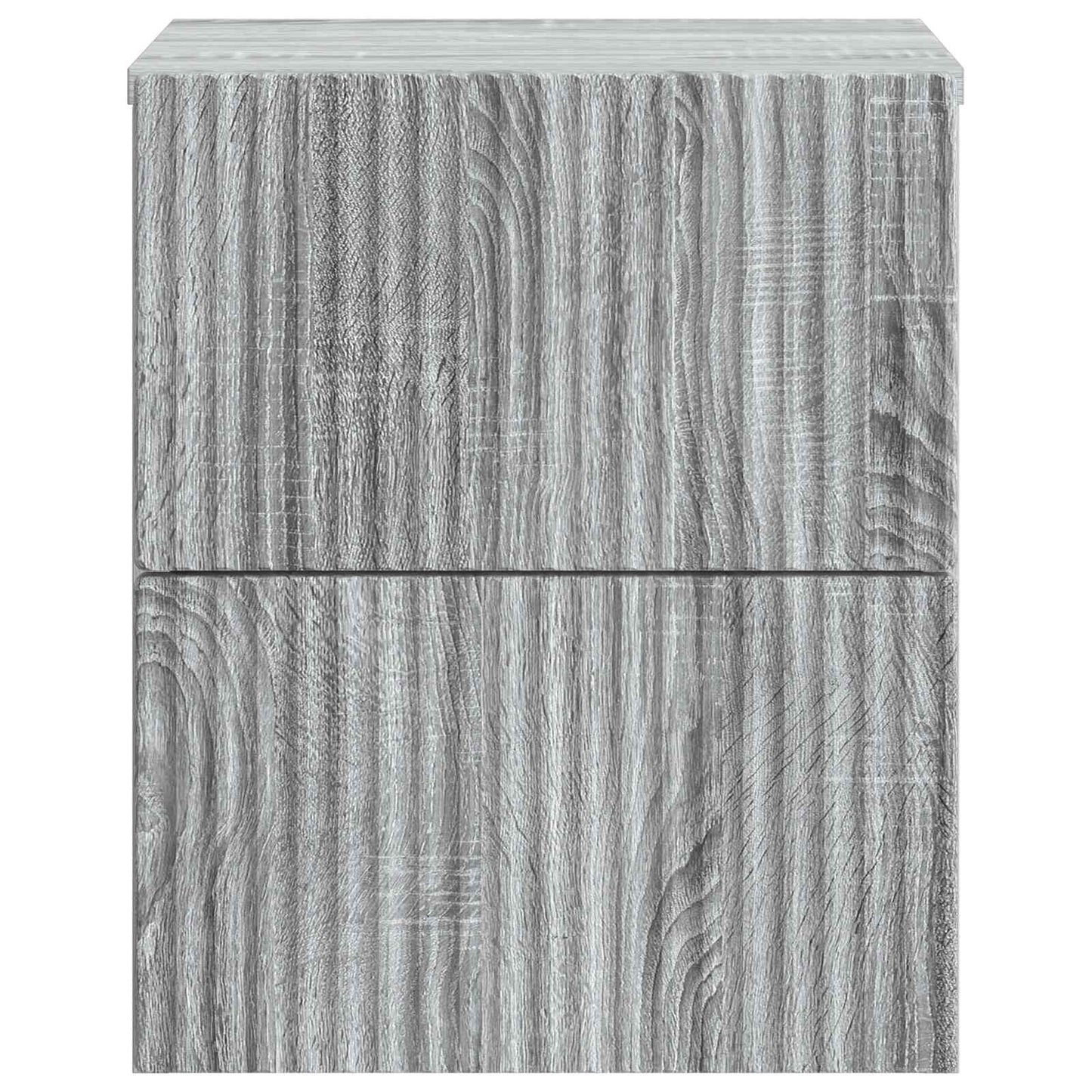 vidaXL Wall-Mounted Bedside Cabinet Grey Sonoma 33 x 34.5 x 40 cm 5