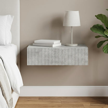 vidaXL Wall-Mounted Side Table 87.5 x 34.5 x 17 cm Engineered Wood 1