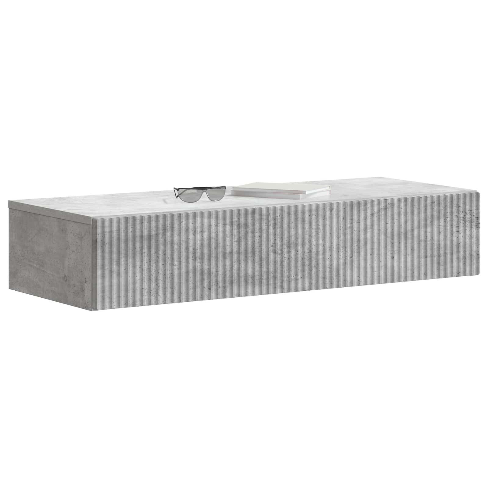 vidaXL Wall-Mounted Side Table 87.5 x 34.5 x 17 cm Engineered Wood 3