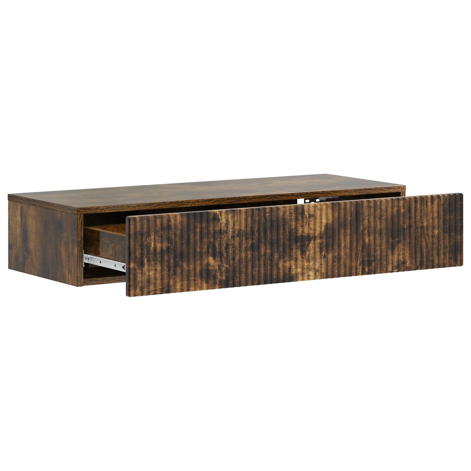 vidaXL Wall-Mounted Side Table 87.5 x 34.5 x 17 cm Engineered Wood 4