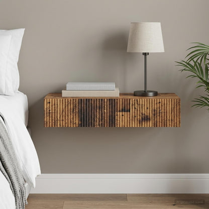 vidaXL Wall-Mounted Side Table 87.5 x 34.5 x 17 cm Engineered Wood 1