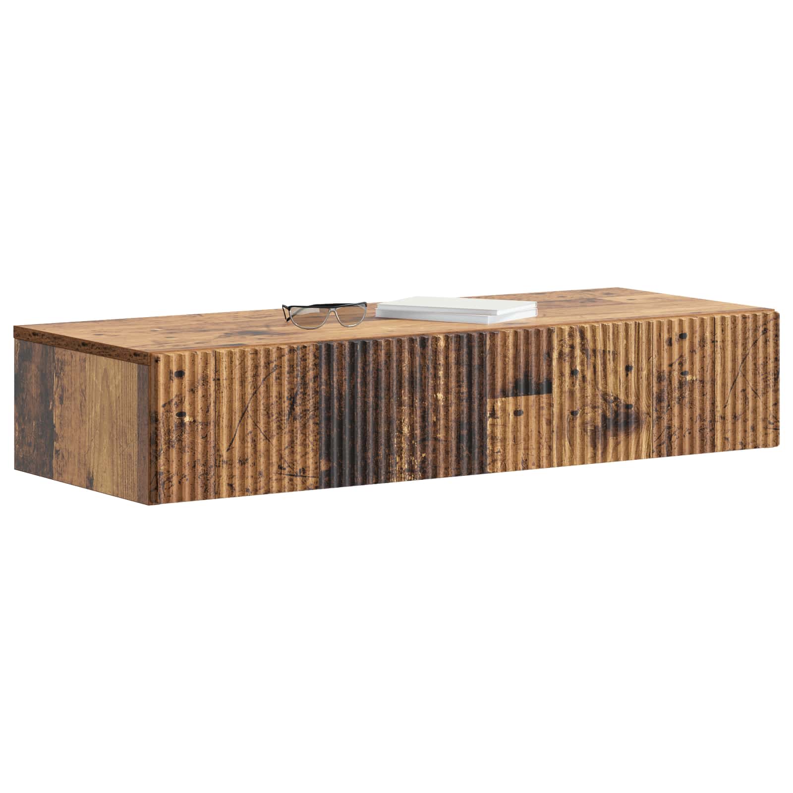vidaXL Wall-Mounted Side Table 87.5 x 34.5 x 17 cm Engineered Wood 3