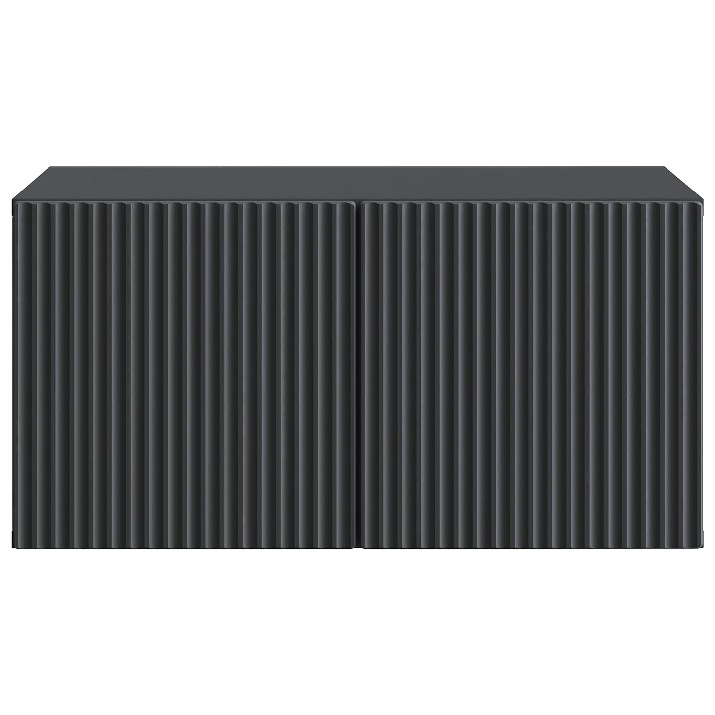 vidaXL Wall-Mounted TV Cabinet 59.5 x 41 x 30 cm Black Engineered Wood 6