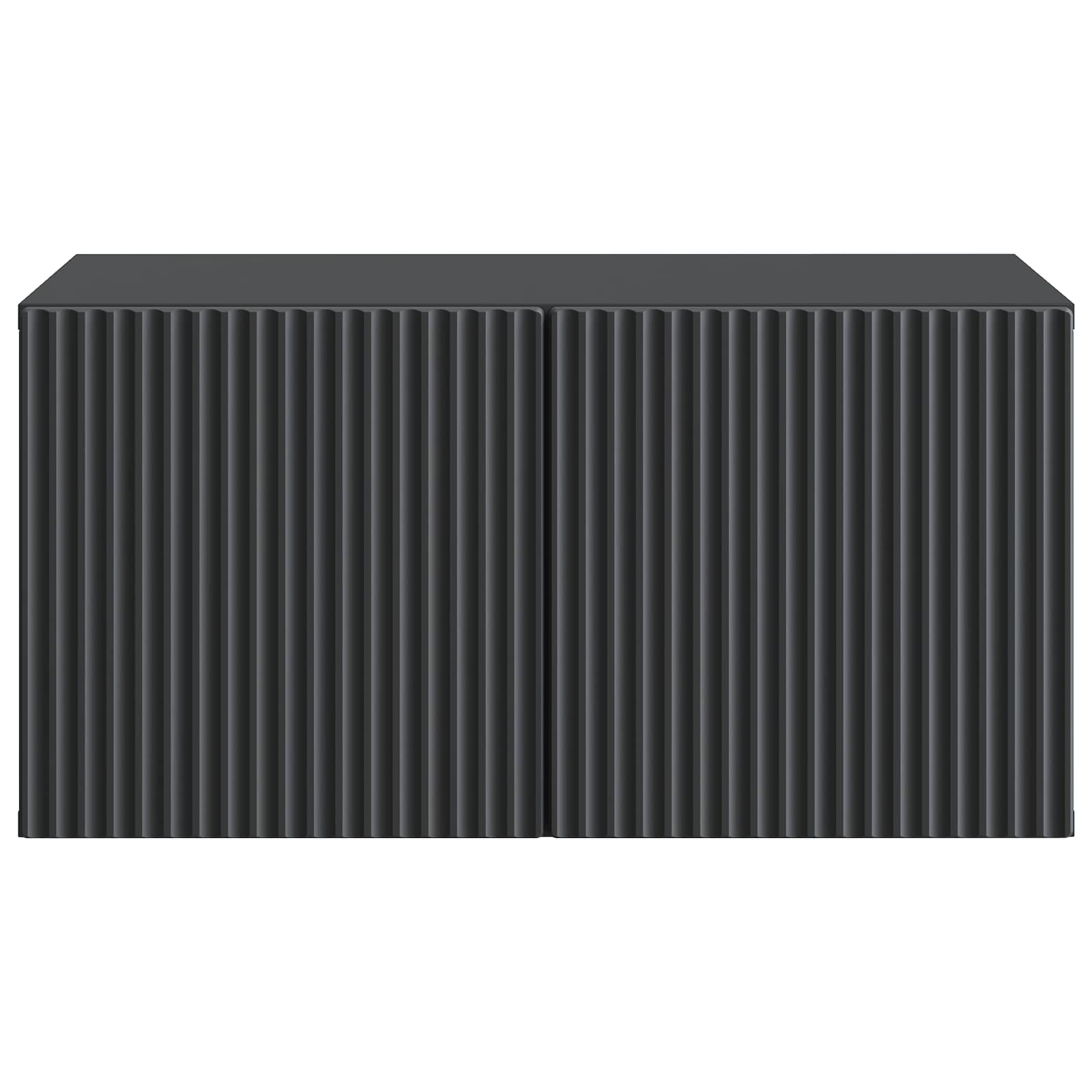 vidaXL Wall-Mounted TV Cabinet 59.5 x 41 x 30 cm Black Engineered Wood 6