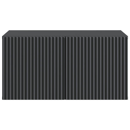 vidaXL Wall-Mounted TV Cabinet 59.5 x 41 x 30 cm Black Engineered Wood 6