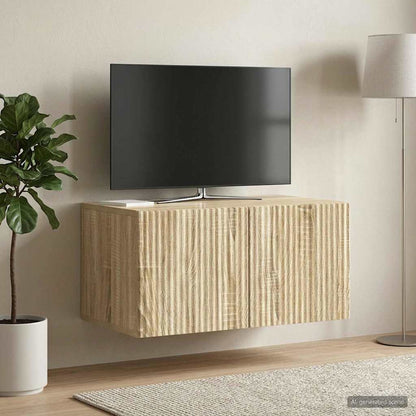 vidaXL Wall-Mounted TV Cabinet 59.5 x 41 x 30 cm Sonoma Oak 4