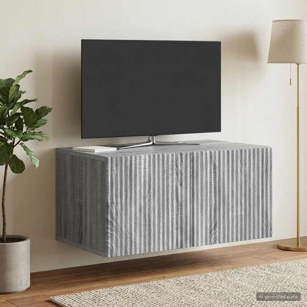 vidaXL Wall-Mounted TV Cabinet 59.5 x 41 x 30 cm Depth 41 cm Width 59.5 cm