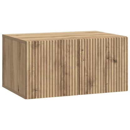 vidaXL Wall-Mounted TV Cabinet 59.5 x 41 x 30 cm Artisan Oak 2