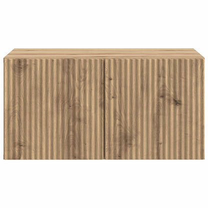 vidaXL Wall-Mounted TV Cabinet 59.5 x 41 x 30 cm Artisan Oak 6