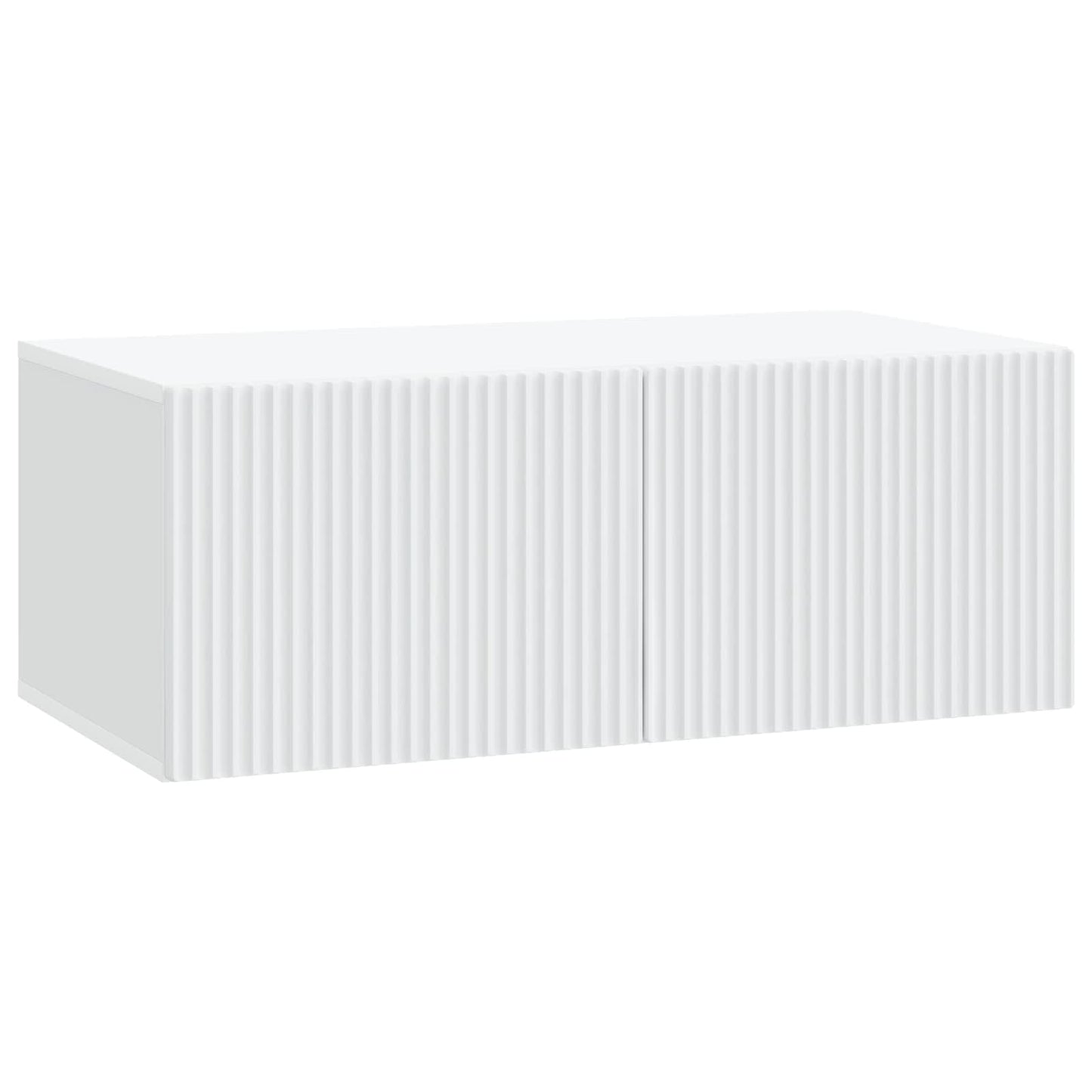 vidaXL Wall-Mounted TV Cabinet White 78.5 x 41 x 30 cm Engineered Wood 2