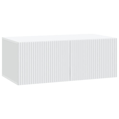 vidaXL Wall-Mounted TV Cabinet White 78.5 x 41 x 30 cm Engineered Wood 2