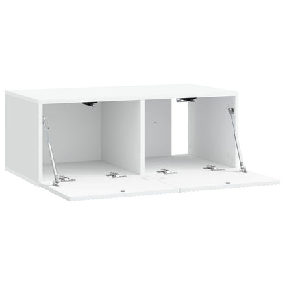 vidaXL Wall-Mounted TV Cabinet White 78.5 x 41 x 30 cm Engineered Wood 5