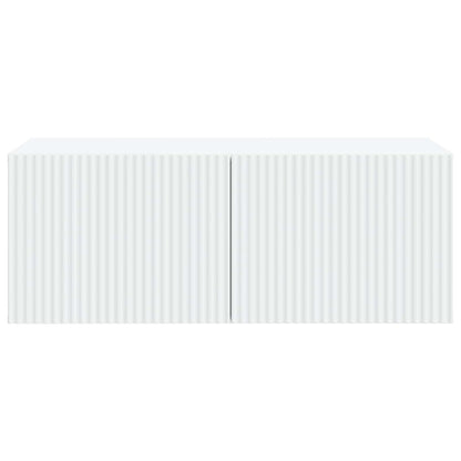 vidaXL Wall-Mounted TV Cabinet White 78.5 x 41 x 30 cm Engineered Wood 6